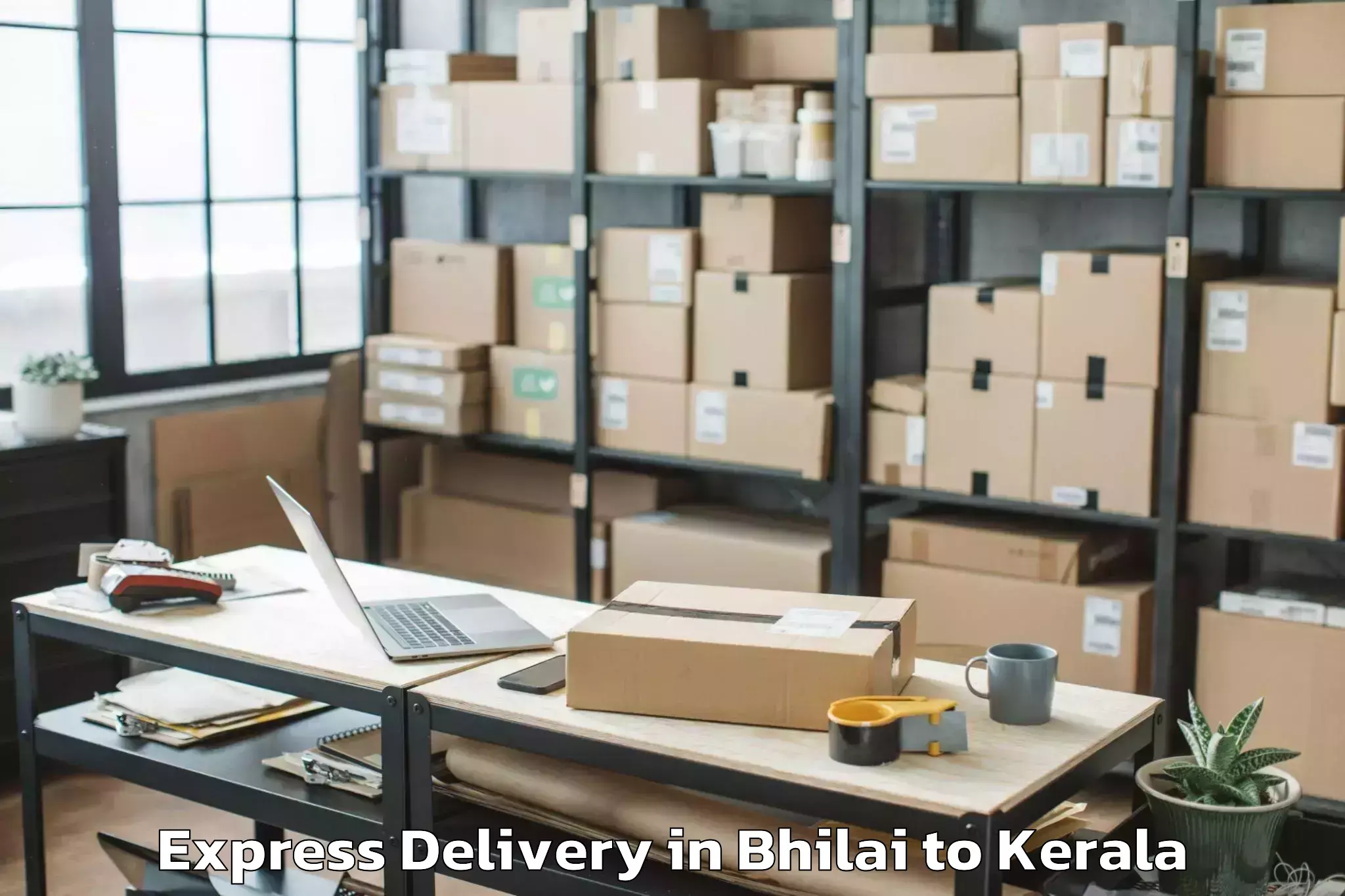 Book Bhilai to Muvattupuzha Express Delivery Online